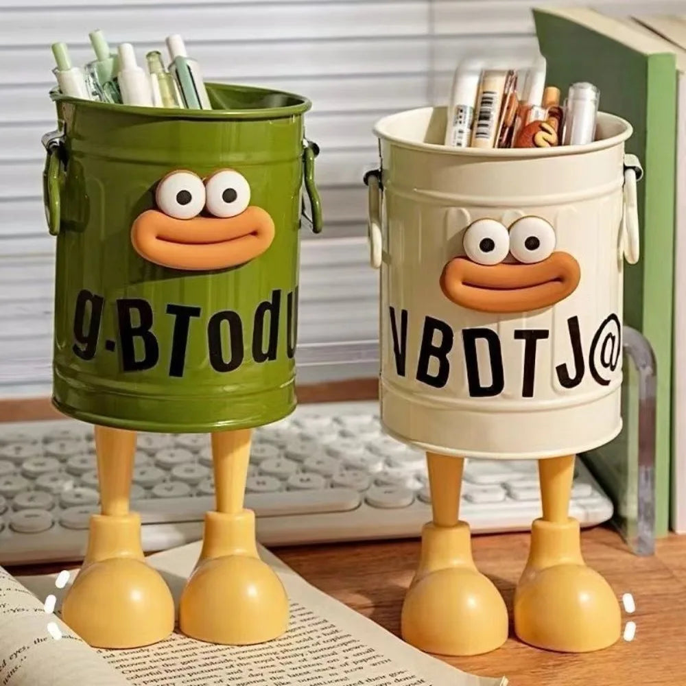 Simple Desk Organizer with Letter Stickers