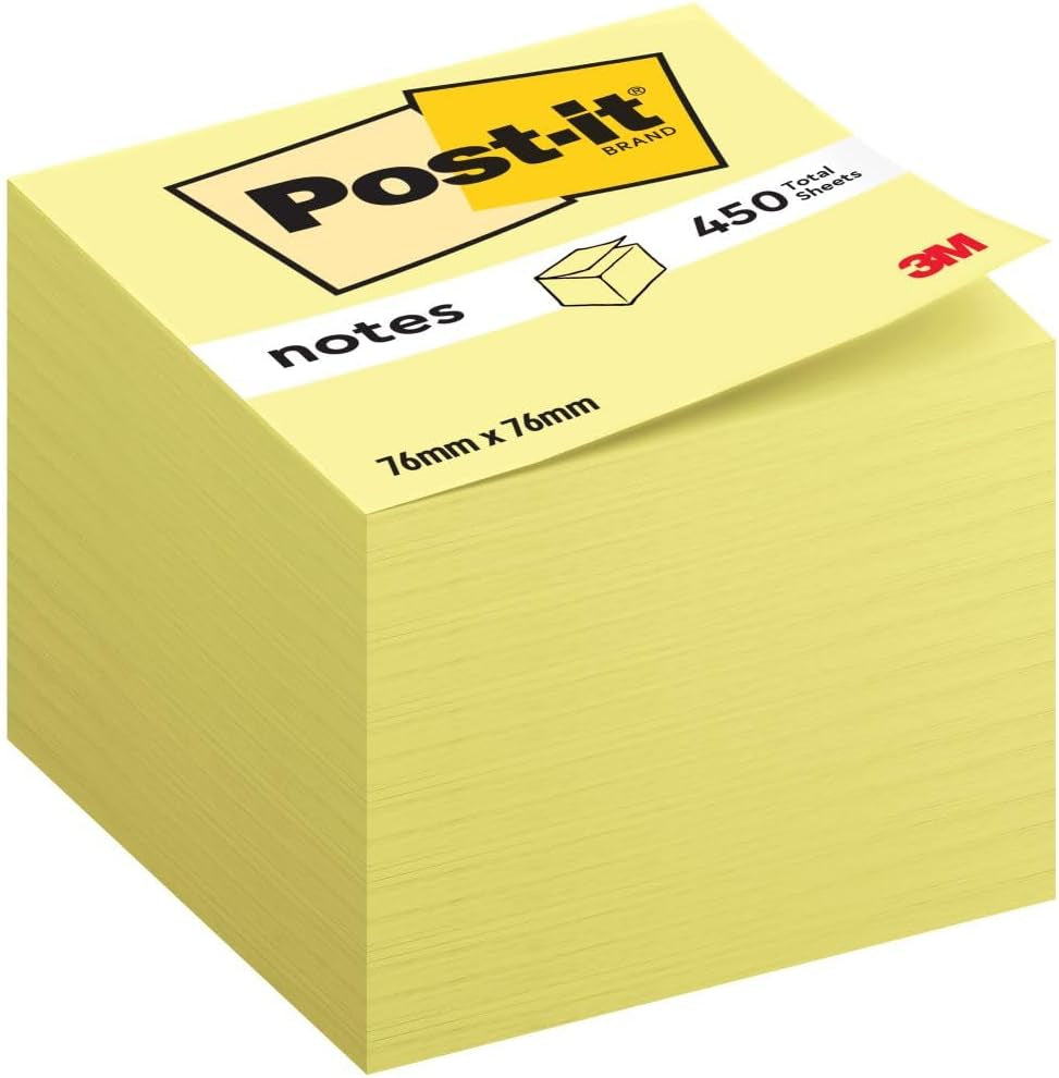 Post-it Notes Cube – Bright, Convenient & Perfect for Everyday Use