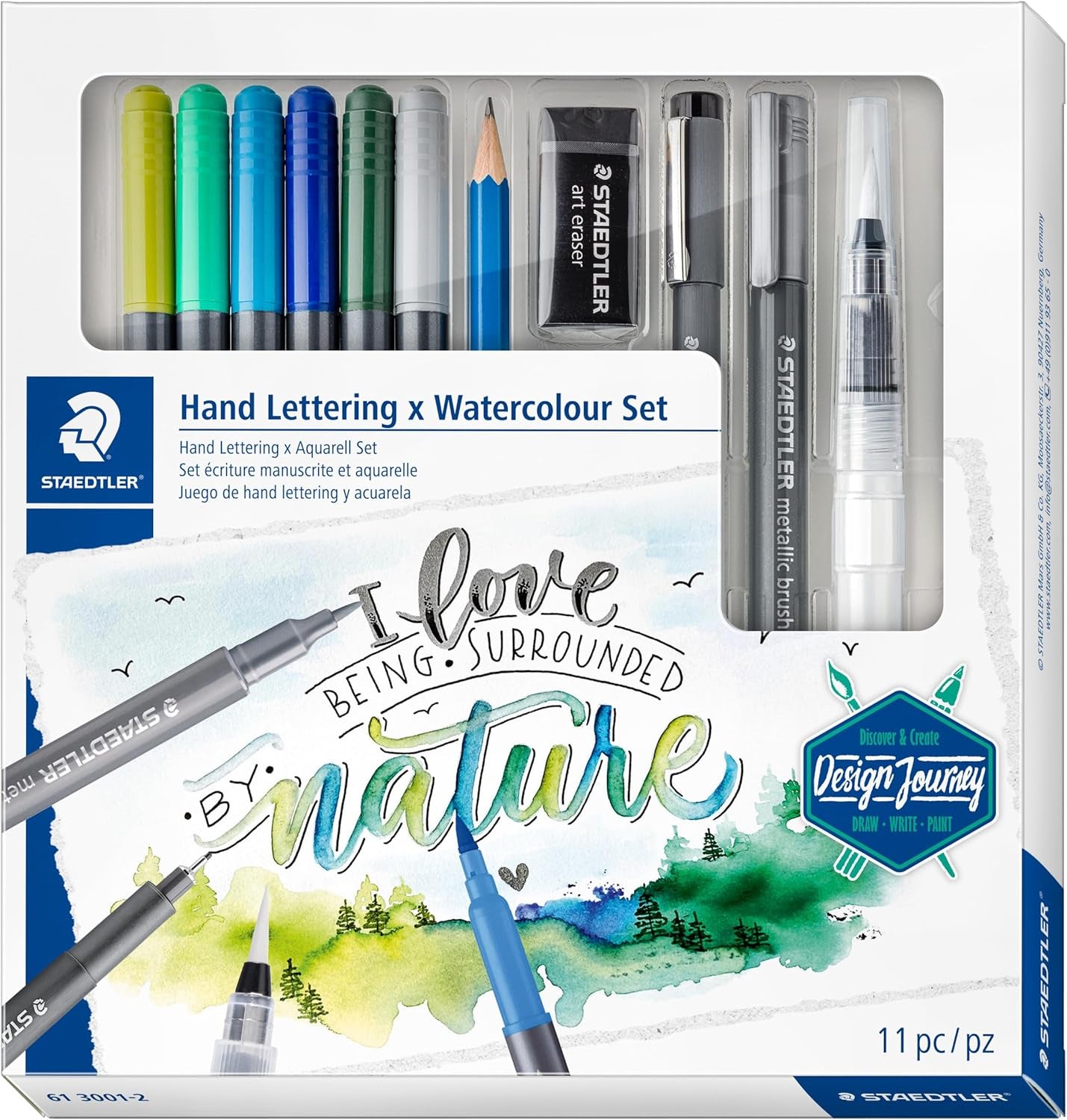 STAEDTLER Hand Lettering & Watercolour Set – High-Quality Art Tools for Creative Expression