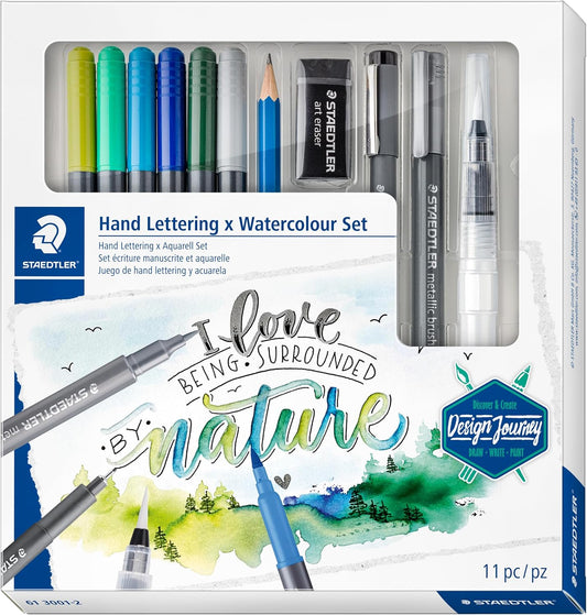 STAEDTLER Hand Lettering & Watercolour Set – High-Quality Art Tools for Creative Expression