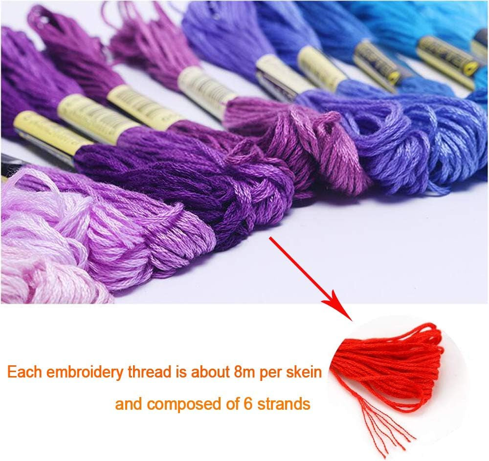 50-Color Embroidery Floss Kit – Vibrant, Durable & Perfect for DIY Crafts