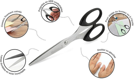 Rapesco Essential 21cm Stainless Steel Scissors – Durable, Versatile & Comfortable