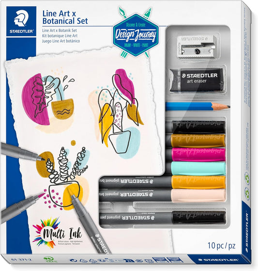 STAEDTLER Assorted Line Art & Botanical Set – High-Quality Pigment Arts Pens