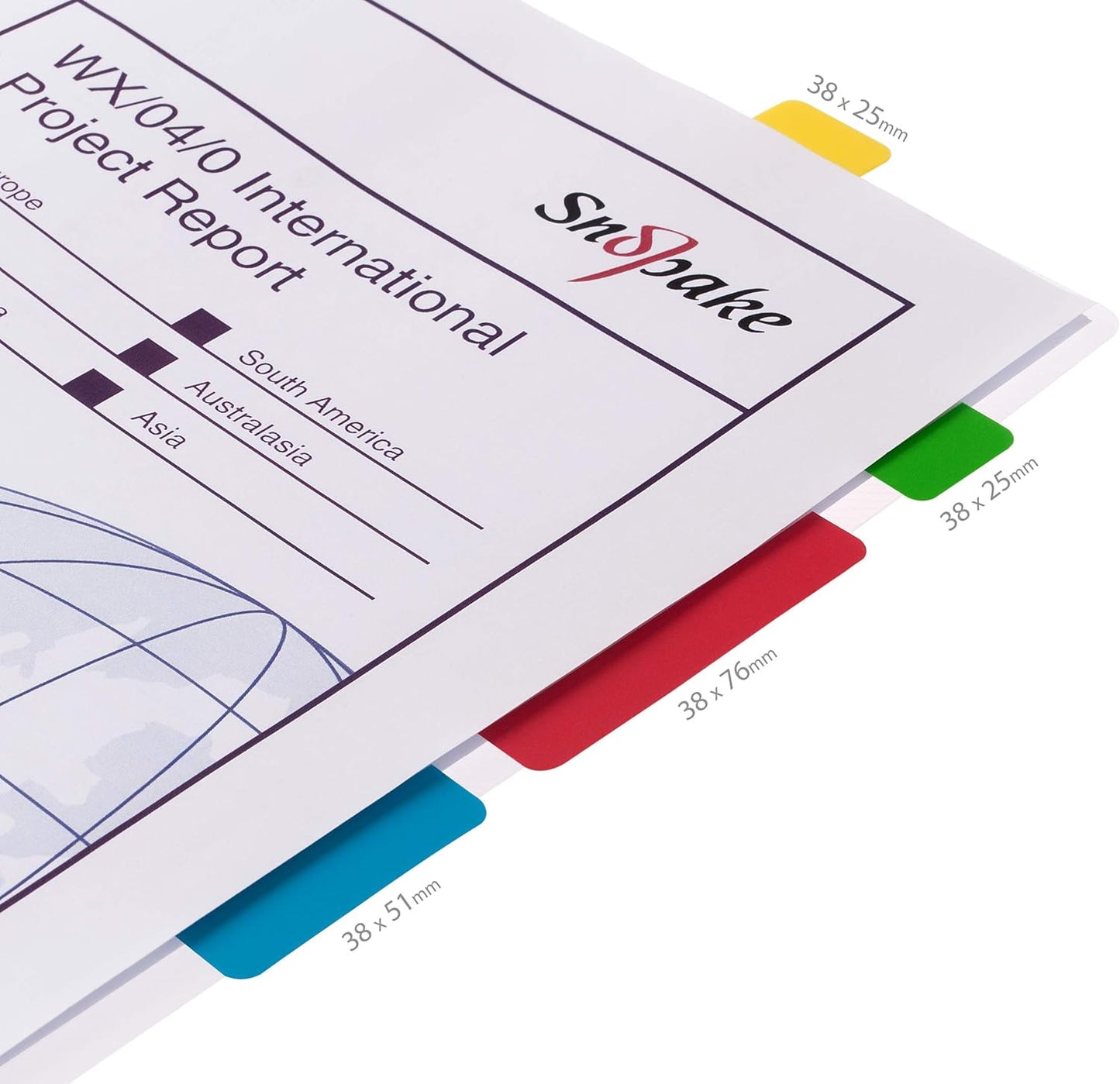 Snopake Filing Index Tabs – Durable, Repositionable & Perfect for Organization