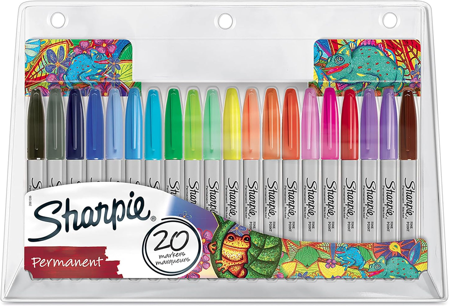 Sharpie Permanent Markers | Fine Point for Bold Details | Electro Pop & Assorted Original Colours | 24 Marker Pens