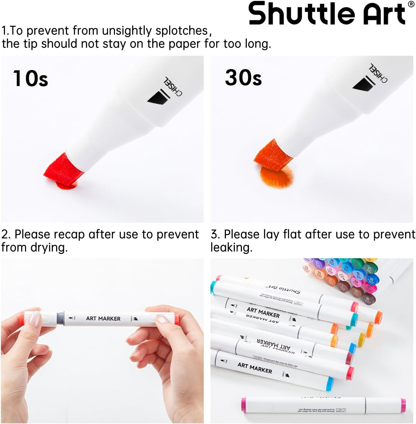 Shuttle Art 89-Piece Dual Tip Marker Set