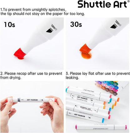 Shuttle Art 89-Piece Dual Tip Marker Set