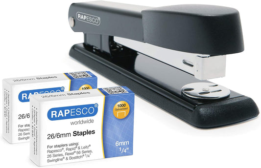 Rapesco 1602 Germ-Savvy Antibacterial Marlin Stapler – Durable, Hygienic & Efficient