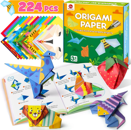 Mocoosy 224-Sheet Origami Paper Kit – Fun, Creative & Perfect for Kids