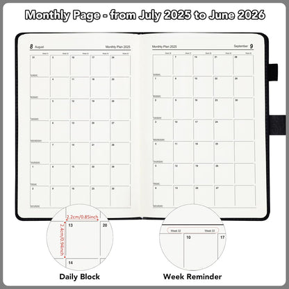 A5 Academic Diary 2025-2026 – Elegant, Secure & Perfect for Daily Planning
