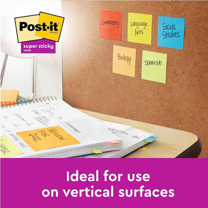 Post-it Super Sticky Notes – Extra Strong Adhesion for Hard-to-Stick Surfaces
