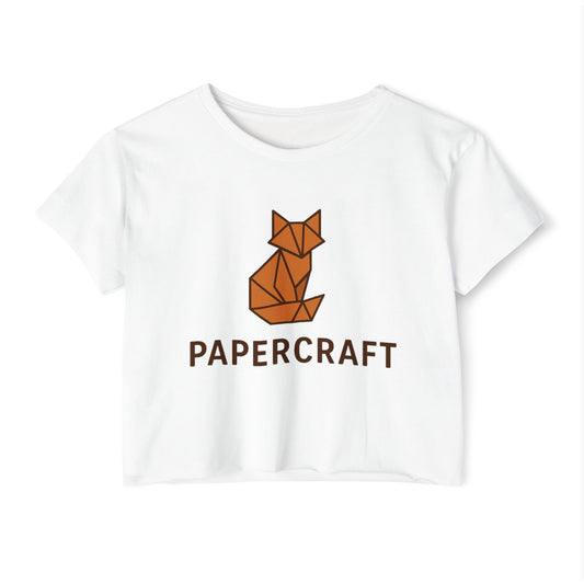 Papercraft Crop Top