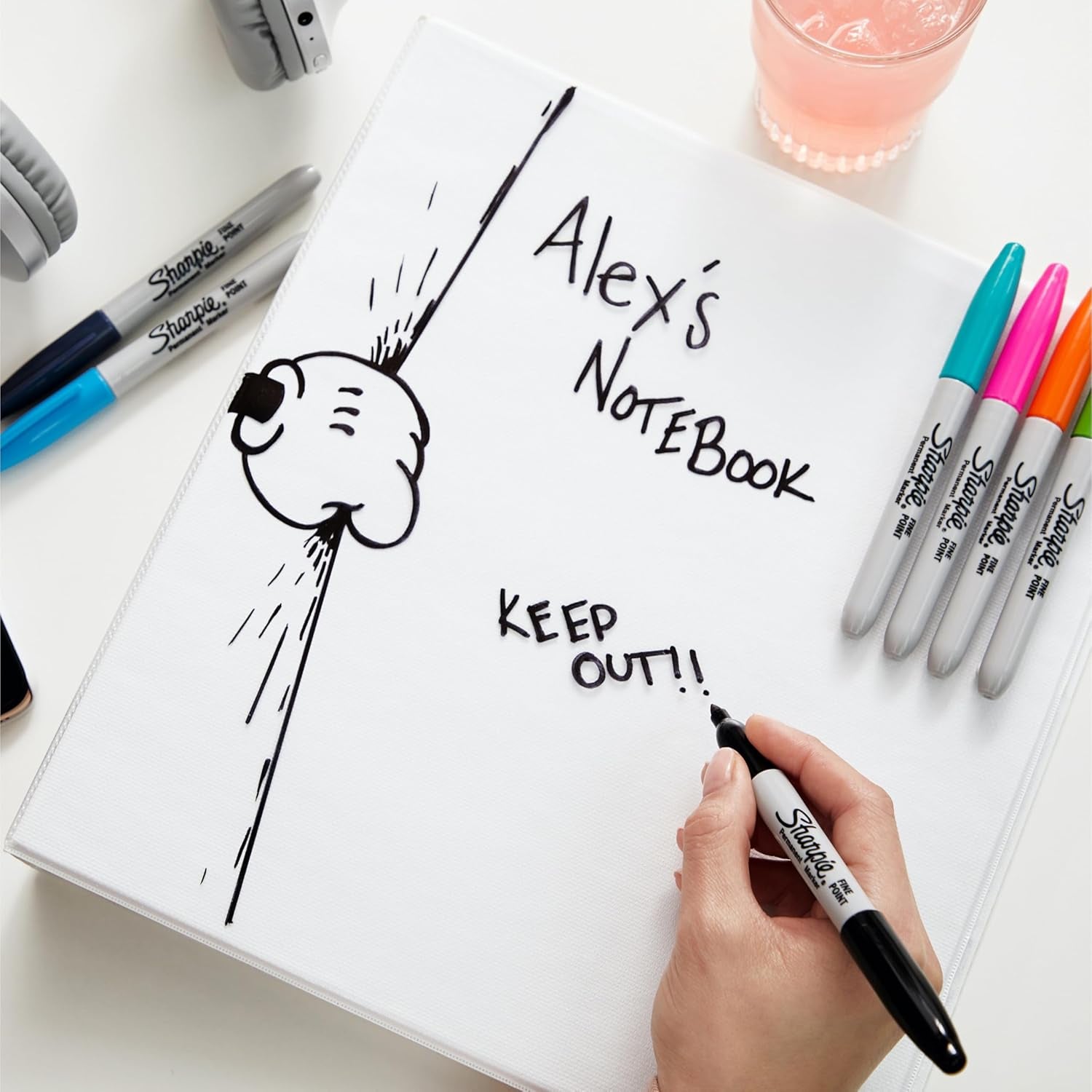 Sharpie Permanent Markers | Fine Point for Bold Details | Colour Burst & Assorted Original | 24 Marker Pens