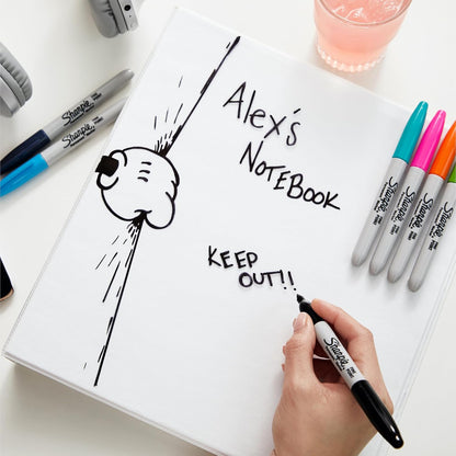 Sharpie Permanent Markers | Fine Point for Bold Details | Colour Burst & Assorted Original | 24 Marker Pens