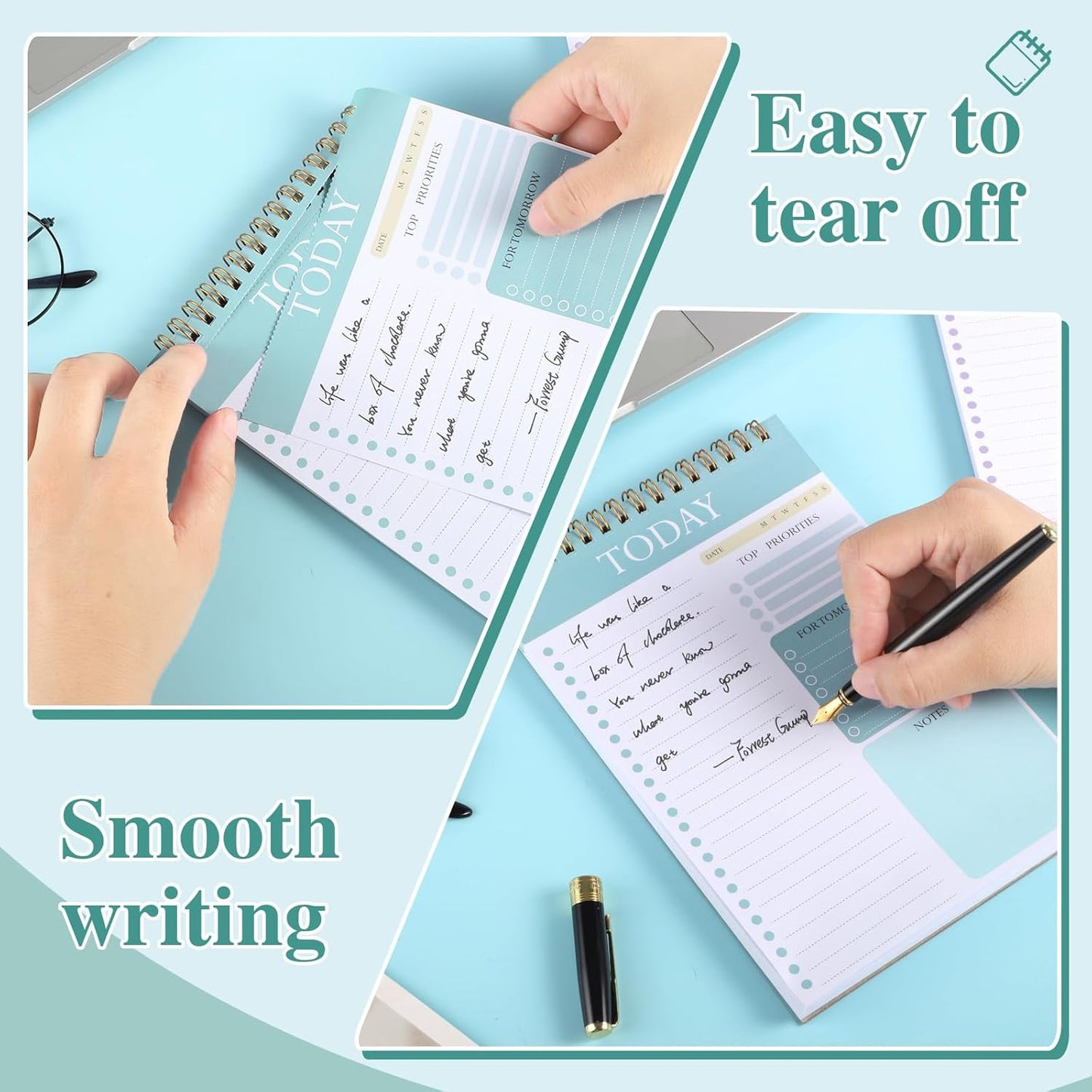 A5 Undated Daily Planner – Spiral-Bound, Portable & Perfect for Productivity