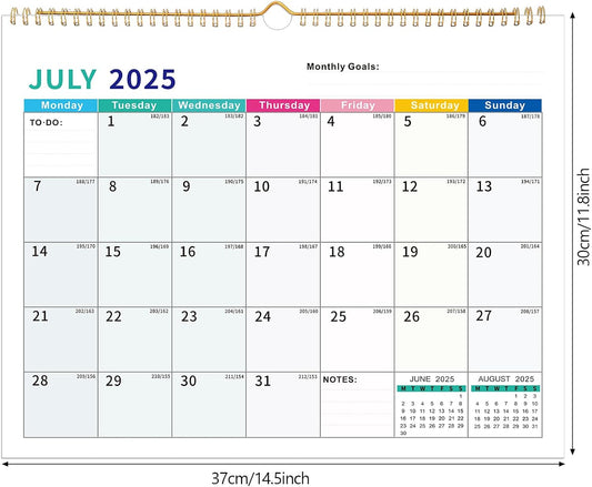 2025-2026 Wall Calendar – 18-Month Planner for Organization & Productivity