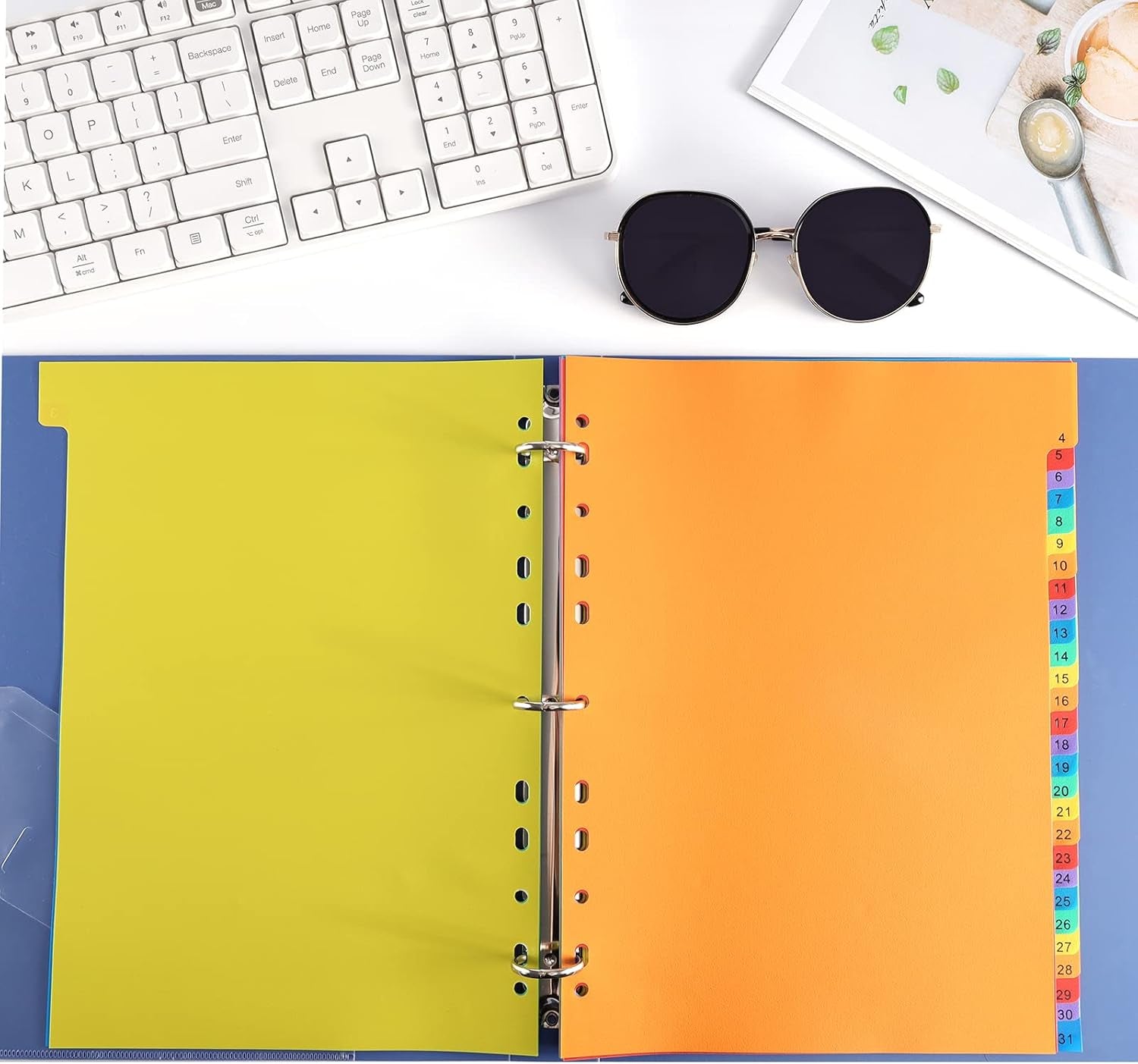 A4 1-31 Numbered File Dividers – Pack of 5 for Efficient Organization