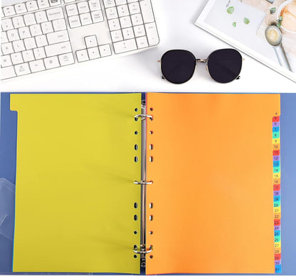 A4 1-31 Numbered File Dividers – Pack of 5 for Efficient Organization