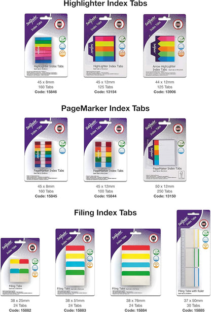 Snopake Filing Index Tabs – Durable, Repositionable & Perfect for Organization