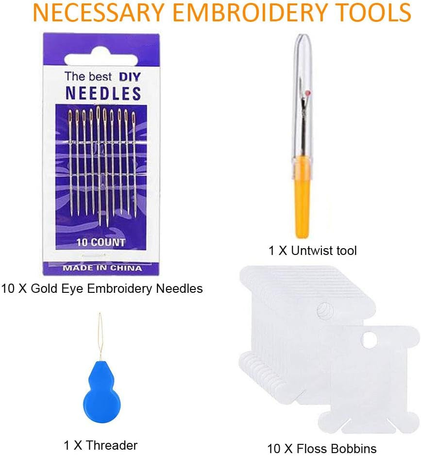 50-Color Embroidery Floss Kit – Vibrant, Durable & Perfect for DIY Crafts