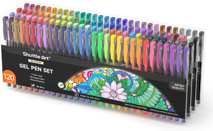 Shuttle Art 120-Colour Gel Pen Set – The Largest & Most Vibrant Collection