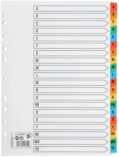 West End Stationery A4+ Alphabetical File Dividers – Pack of 10 for Easy Organization
