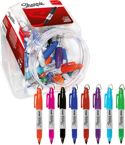 Sharpie Permanent Markers | Fine Point for Bold Details | Electro Pop & Assorted Original Colours | 24 Marker Pens