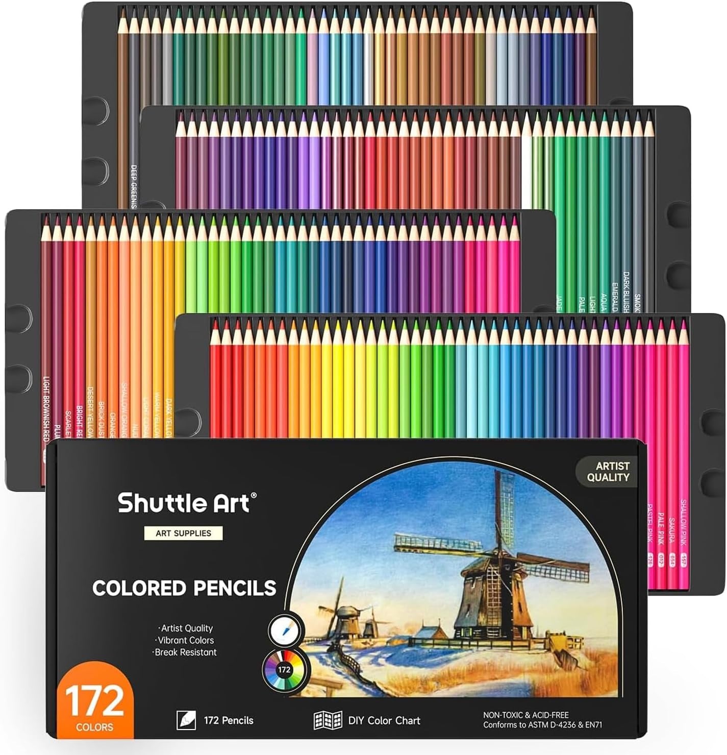 Professional Coloured Pencil Set – High-Quality Pencils for Artists & Colouring Enthusiasts