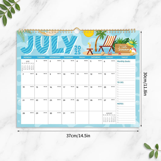 2025-2026 Wall Calendar – 18-Month Planner for Organization & Productivity