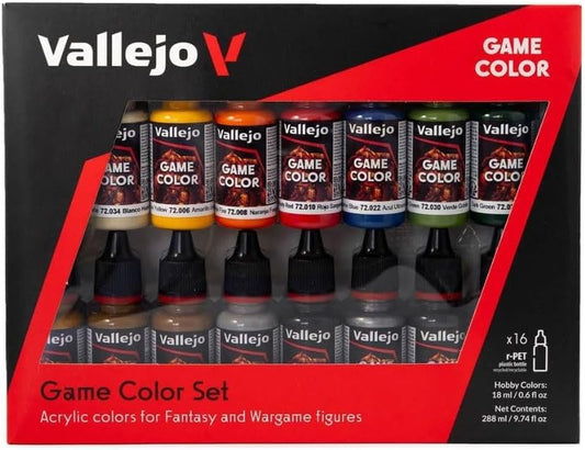 Vallejo Game Color Introduction Acrylic Paint Set – Perfect for Fantasy Miniatures