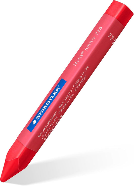 STAEDTLER Noris Jumbo Wax Crayons – Extra-Thick & Easy-to-Hold for Young Artists