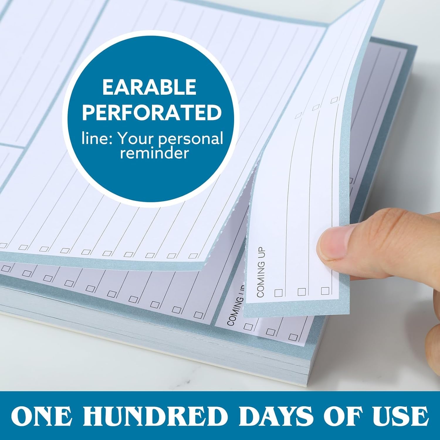 A5 Undated Daily Planner Pad – Flexible, Organized & Perfect for Productivity