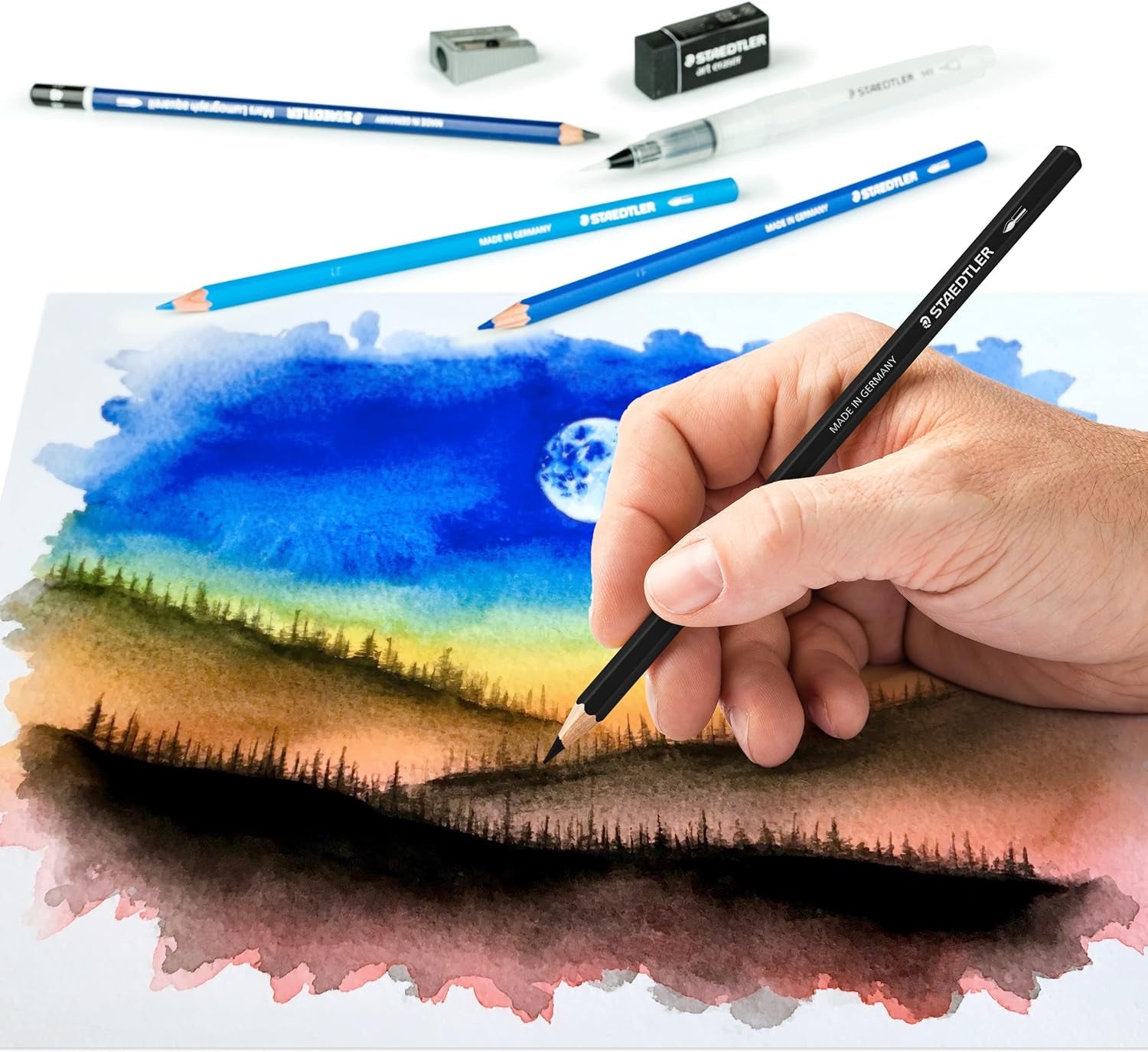 STAEDTLER Mixed Watercolour Set – Ideal for Classical Watercolour Drawings & Sketches