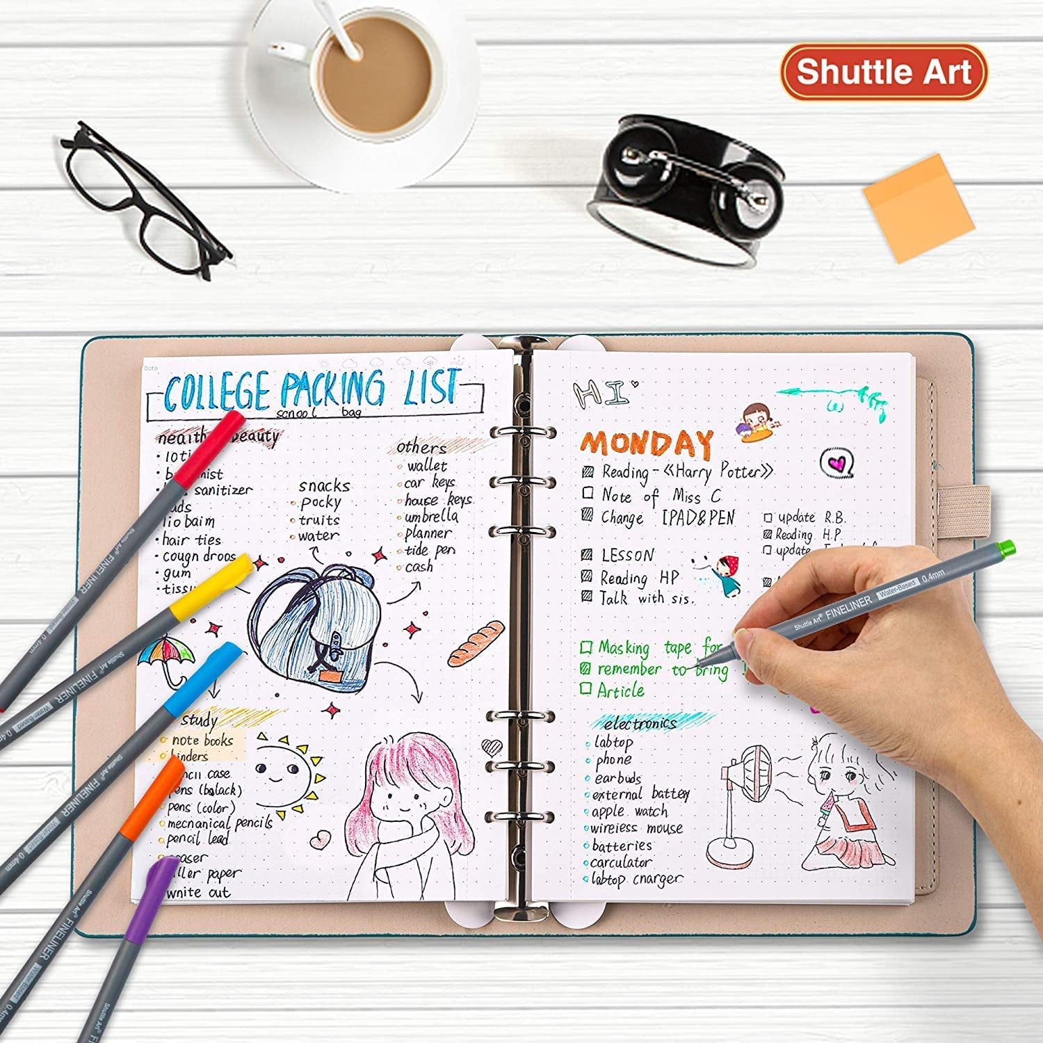 Shuttle Art 100-Colour Fineliner Pen Set