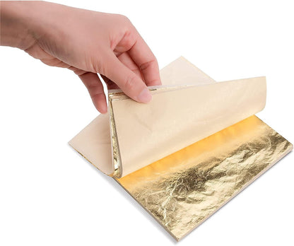 Gilding Leaf Sheets – 100-Pack, 14x14cm (Gold, Copper, Silver Variants)