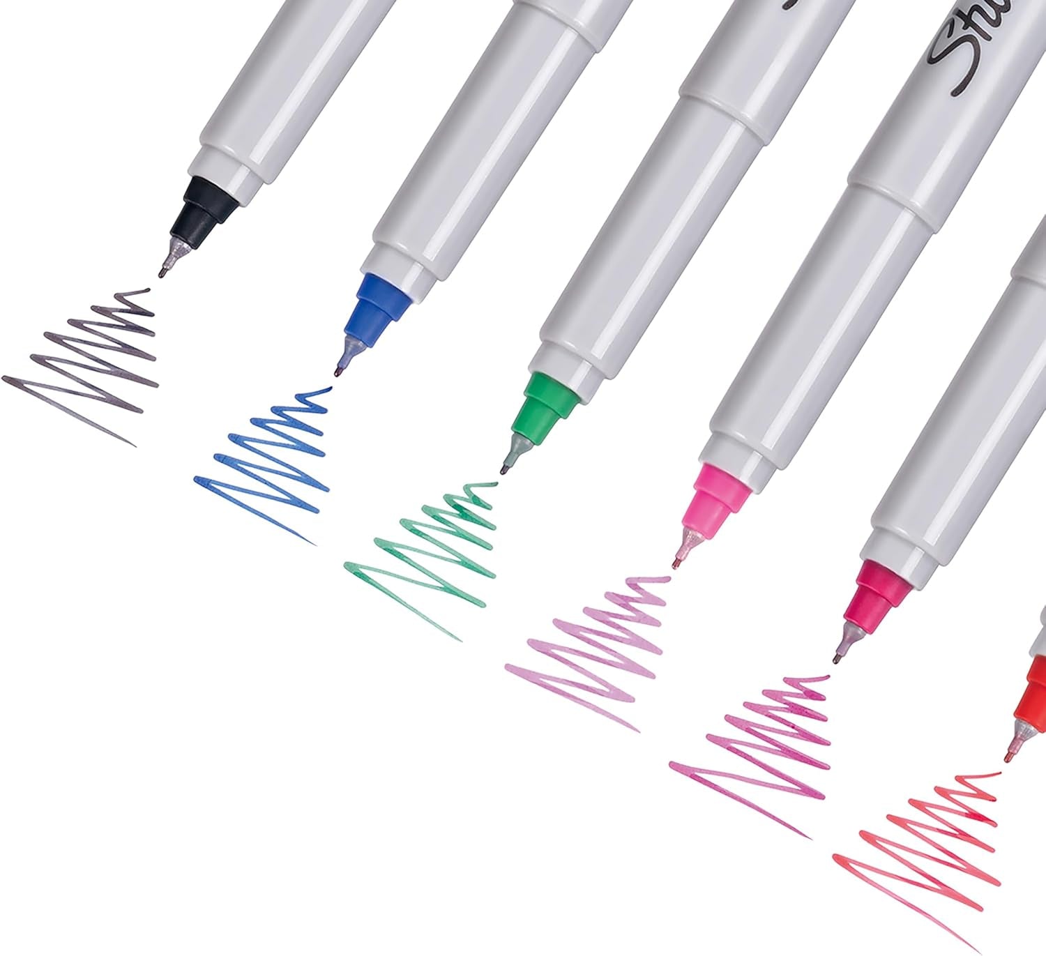 Sharpie Permanent Markers | Ultra Fine Point for Precise Marks | Assorted Colours | 12 Marker Pens