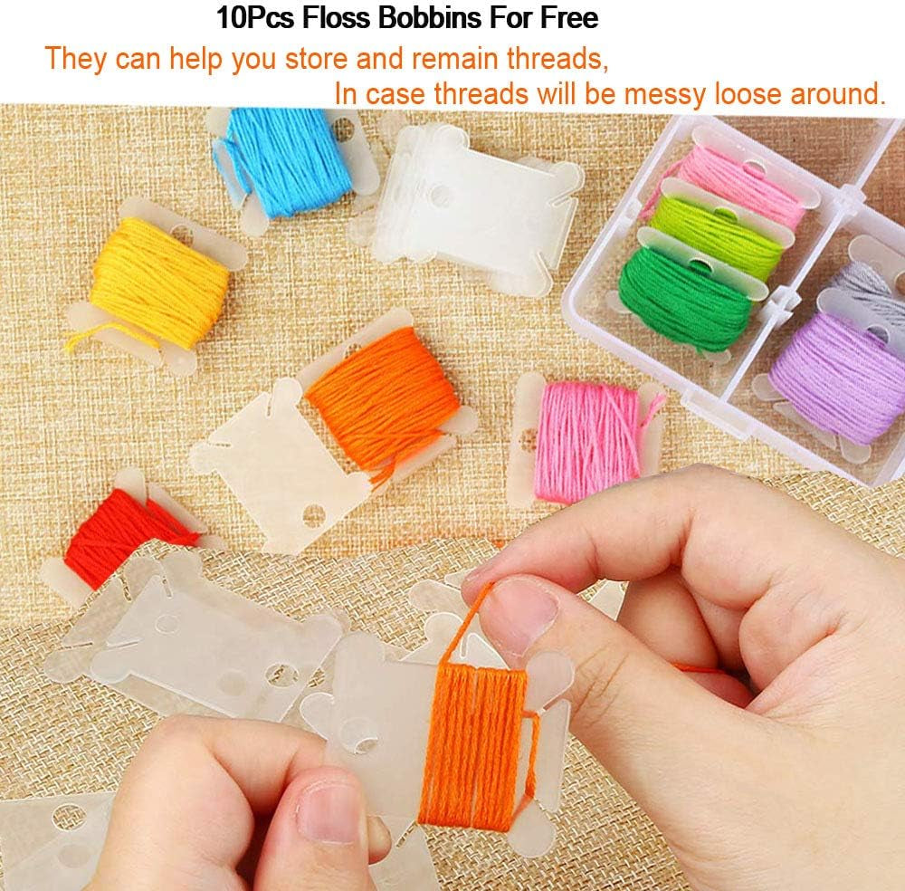 50-Color Embroidery Floss Kit – Vibrant, Durable & Perfect for DIY Crafts