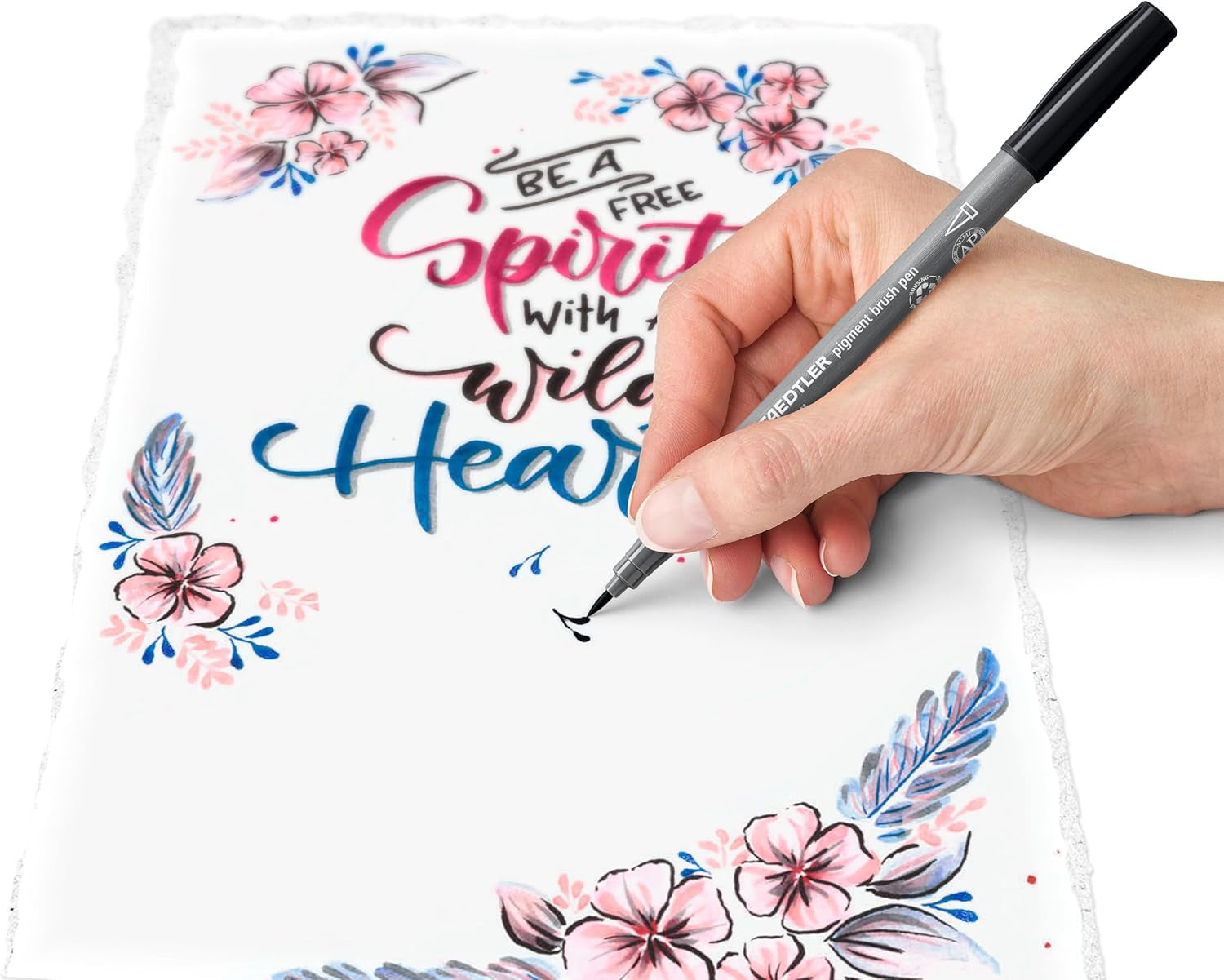 STAEDTLER Assorted Brush Lettering Set – High-Quality Pigment Arts Pens
