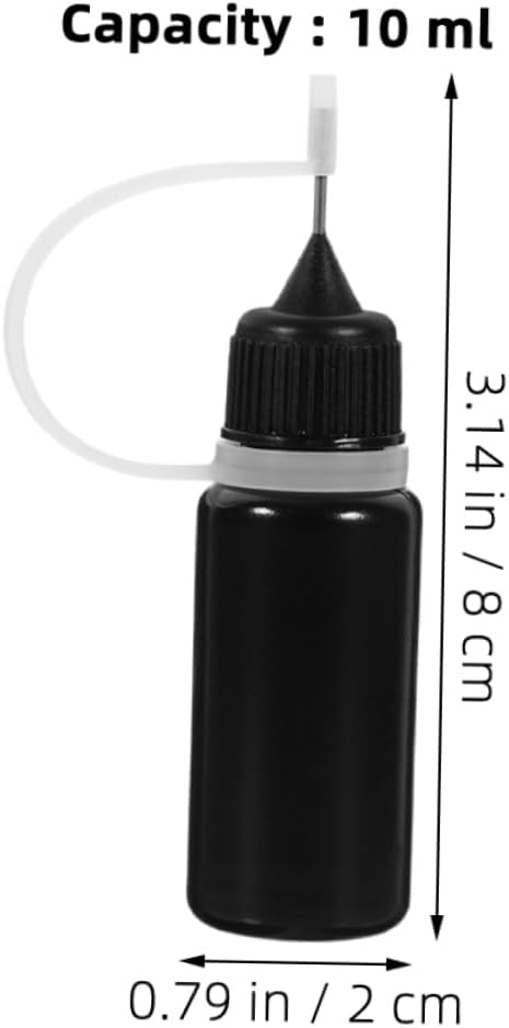 STOBOK 10Pcs Applicator Bottles for Crafting and Glue Application Plastic Squeeze Bottles with Cap for Home and Travel Use