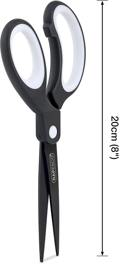 Soft Grip Titanium Coated Scissors – Pack of 3 for Comfort & Precision