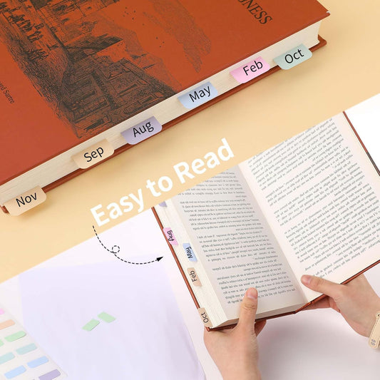 240-Piece Sticky Index Tabs – Repositionable & Writable for Easy Organization