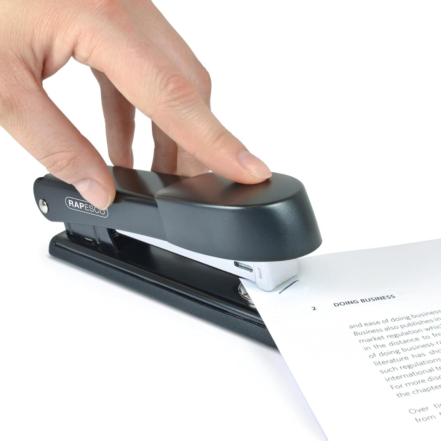Rapesco 1602 Germ-Savvy Antibacterial Marlin Stapler – Durable, Hygienic & Efficient
