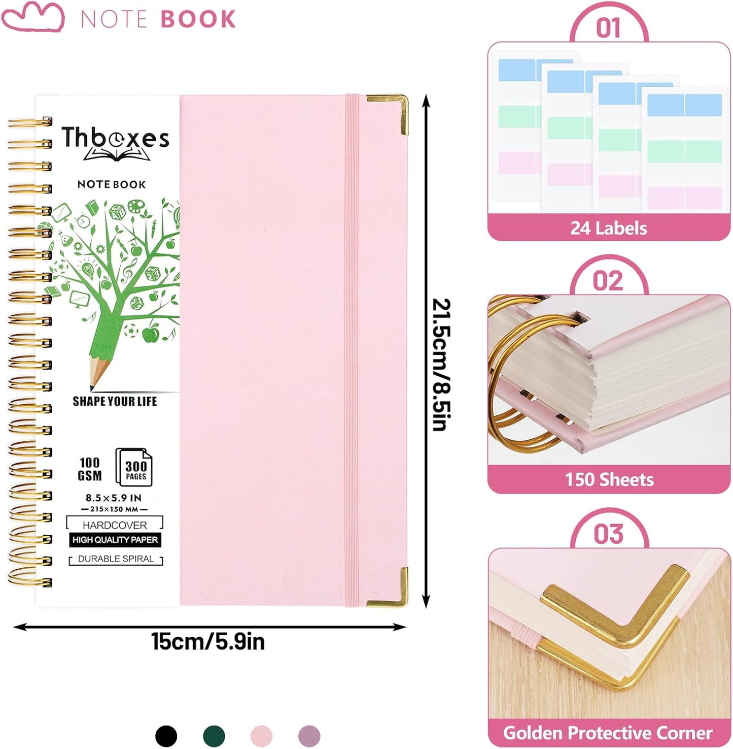A5 Lined Notebook – Durable, Organized & Perfect for Everyday Use
