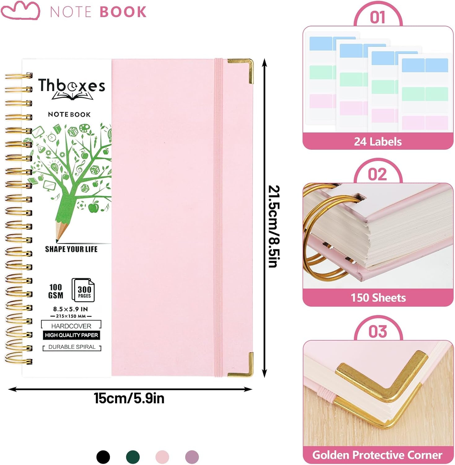 A5 Lined Notebook – Durable, Organized & Perfect for Everyday Use