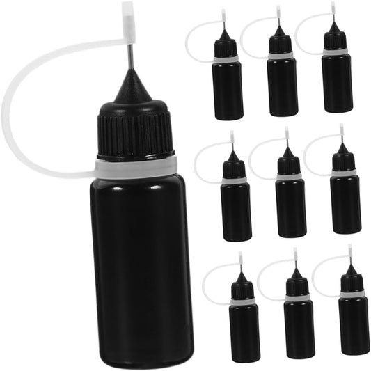 STOBOK 10Pcs Applicator Bottles for Crafting and Glue Application Plastic Squeeze Bottles with Cap for Home and Travel Use