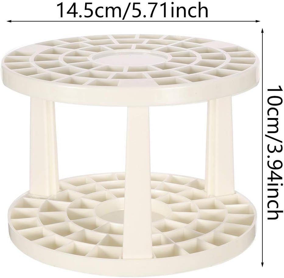 49-Hole Circular Brush Organizer – Keep Your Workspace Neat & Efficient
