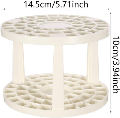 49-Hole Circular Brush Organizer – Keep Your Workspace Neat & Efficient