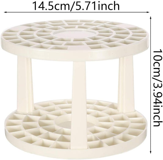 49-Hole Circular Brush Organizer – Keep Your Workspace Neat & Efficient