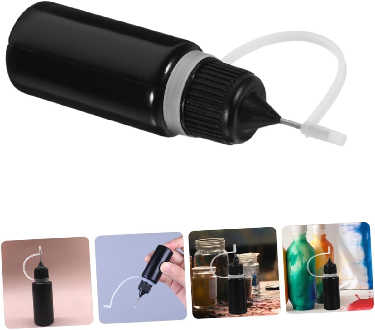 STOBOK 10Pcs Applicator Bottles for Crafting and Glue Application Plastic Squeeze Bottles with Cap for Home and Travel Use