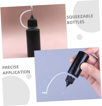 STOBOK 10Pcs Applicator Bottles for Crafting and Glue Application Plastic Squeeze Bottles with Cap for Home and Travel Use